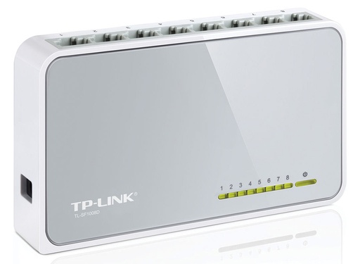 [SYH-TPL-003] TP-Link TL-SF1008D – Switch de Sobremesa con 8 Puertos, 10/100 Mbps
