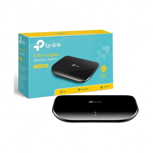 [SYH-TPL-001] TP-Link TL-SG1005D – Conmutador (Switch) Gigabit de 5 puertos a 10/100/1000Mbps