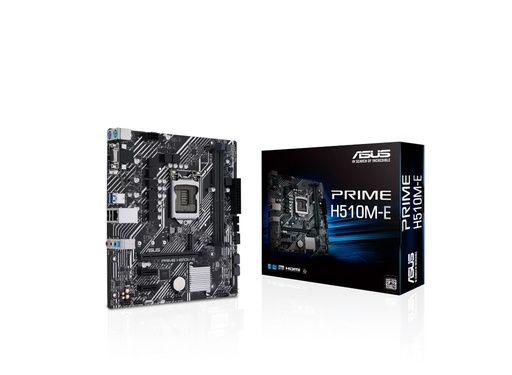 [IN9-ASU-012] Asus Prime H510M-E – LGA1200, Intel H510, 2x DDR4 2933MHz, PCI-Express 4.0, VGA, HDMI, DisplayPort, USB 3.2, M.2, SATA 6Gb/s, Gigabit LAN